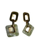 Lush Square Hang Earrings